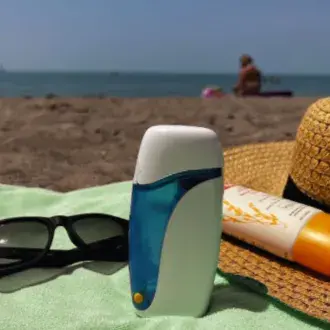 spacer on the beach