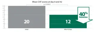 mean cat scores at day 42