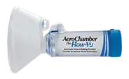 side angle view of aerochamber plus flow-vu device