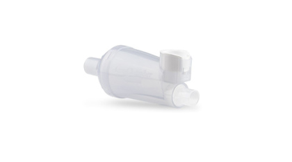 AeroChamber Mini viewed from a back left angle
